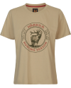 Koszulka Damska Harkila S/S Stag Badge Sand