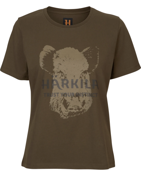 Koszulka Damska Harkila S/S Wildboar Willow Green