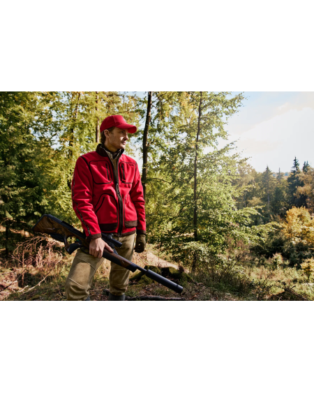Dwustronny polar Härkila Kamko Regal Red / Brown | Kurtka myśliwska