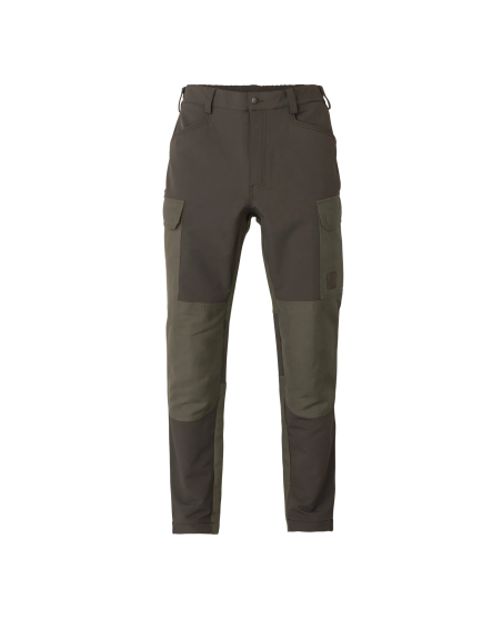Spodnie Härkila Hill Black Olive / Forest Night | Sklep Trofeum