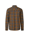 Koszula flanelowa Seeland Glen L/S – Dark Brown / Camel | Sklep Trofeum