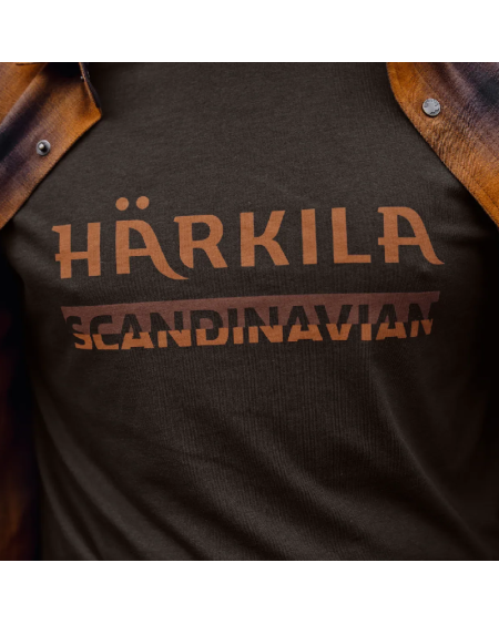 Koszulka Härkila Scandinavian S/S Shadow Brown | T-shirt myśliwski