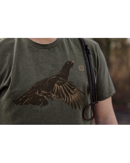 Koszulka Härkila Topp S/S Forest Night | Funkcjonalny T-shirt myśliwski