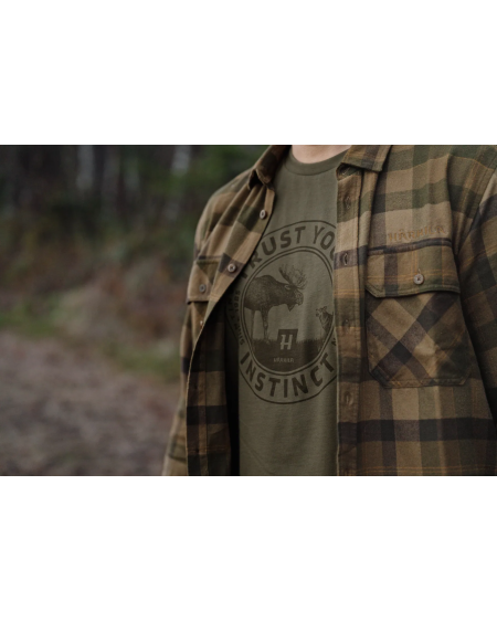 Koszulka Härkila Moose S/S Tarmac – Stylowy T-shirt myśliwski