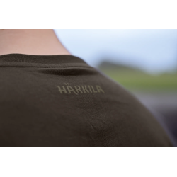 Koszulka Härkila Logo Band S/S Shadow Brown/Tarmac – Styl i Komfort