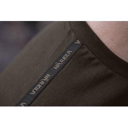 Koszulka Härkila Logo Band S/S Shadow Brown/Tarmac – Styl i Komfort