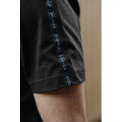 Koszulka Härkila Logo Band S/S Anthracite / Sea Blue – Nowoczesny styl