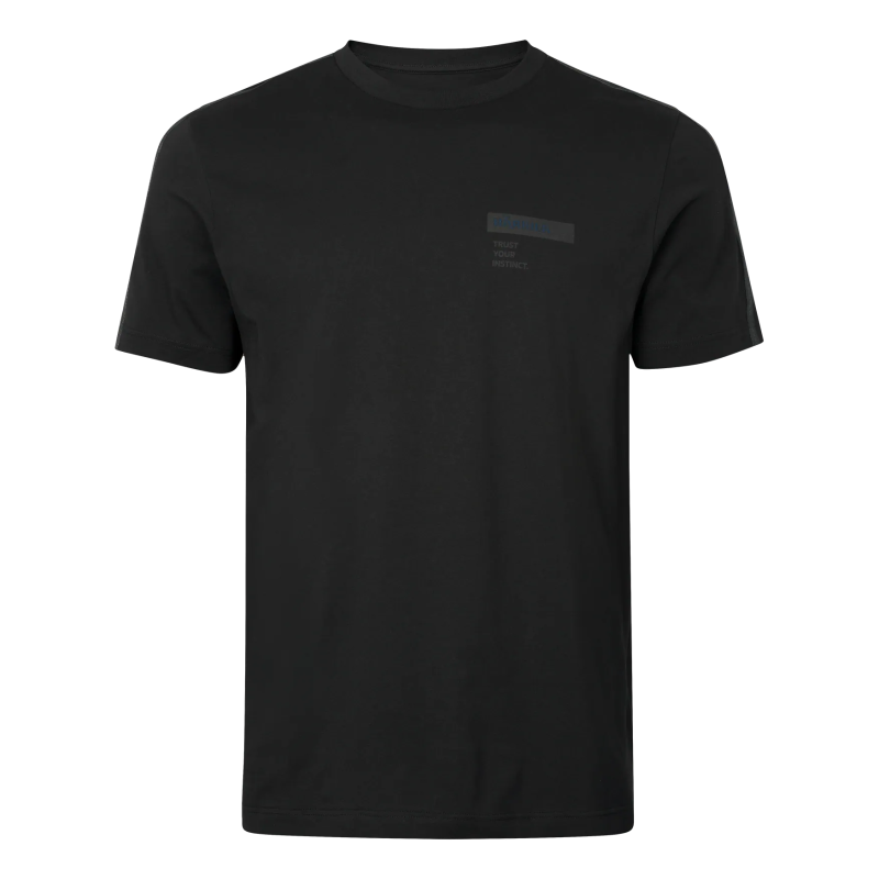 Koszulka Harkila Logo Band S/S Anthracite / Sea Blue