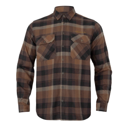 Koszula HARKILA Asmund L/S Rust Brown Check