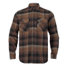 Koszula HARKILA Asmund L/S Rust Brown Check