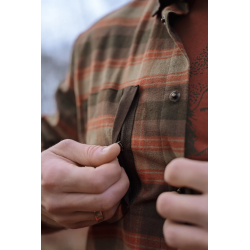 Koszula Harkila Aivak L/S Autumn Orange Check – Klasyczna elegancja w terenie