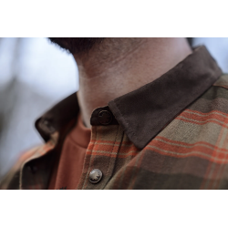 Koszula Harkila Aivak L/S Autumn Orange Check – Klasyczna elegancja w terenie