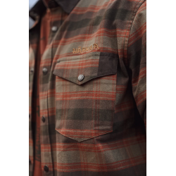 Koszula Harkila Aivak L/S Autumn Orange Check – Klasyczna elegancja w terenie