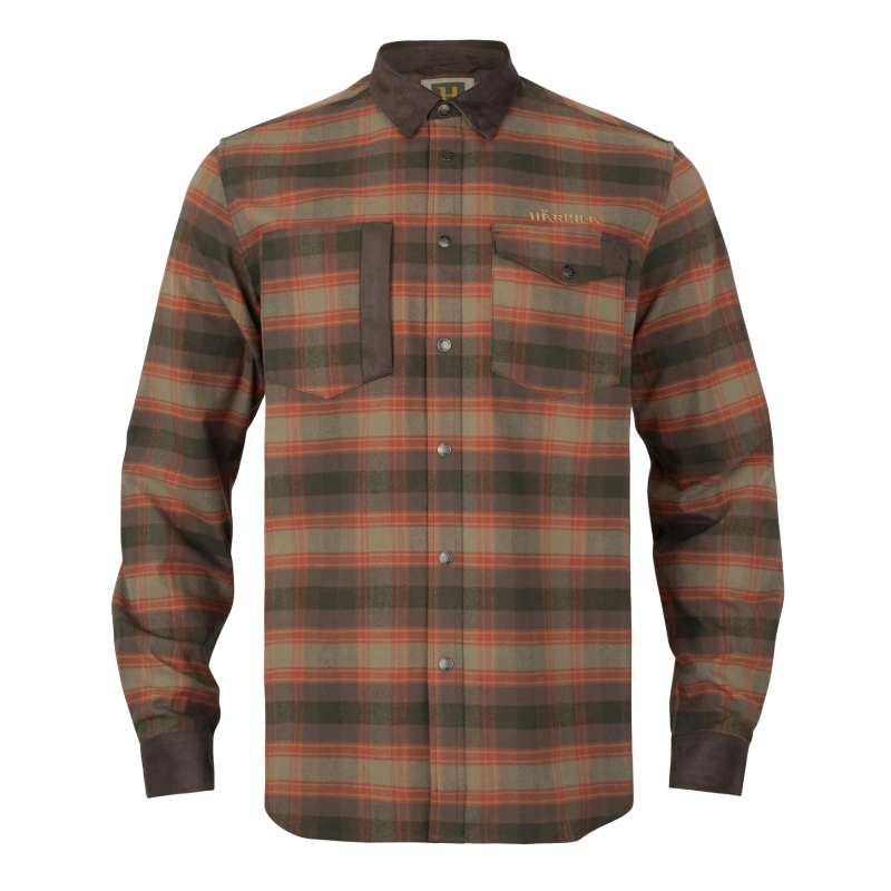 Koszula Harkila Aivak L/S Autumn Orange Check