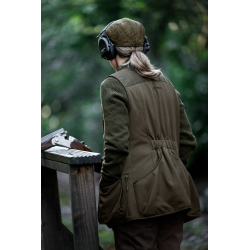 Kamizelka Damska Harkila Skye Shooting Willow Green/Shadow Brown – Styl i funkcjonalność