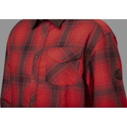 Koszula Härkila Driven Hunt Red/Black Check – Klasyczna koszula myśliwska